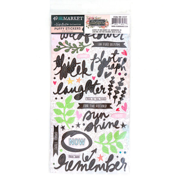 49 and Market - The Flower Emporium Collection - Puffy Stickers