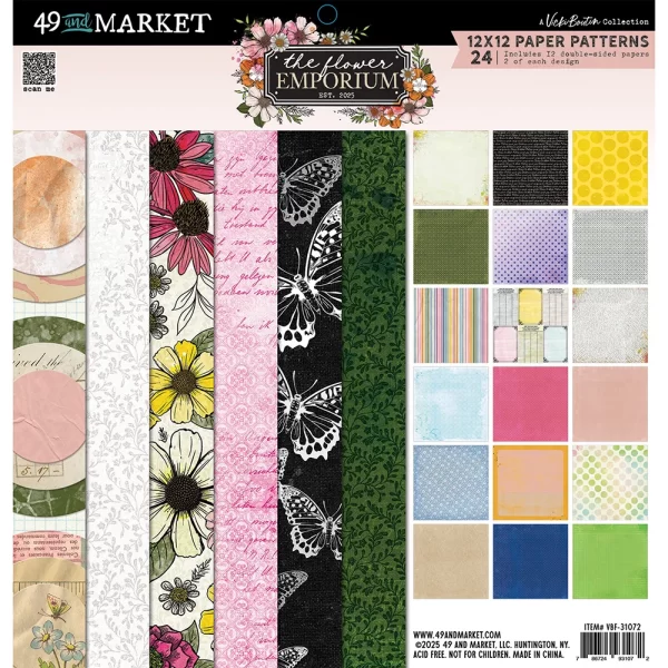 49 and Market - The Flower Emporium Collection - 12 x 12 Collection Paper Pad